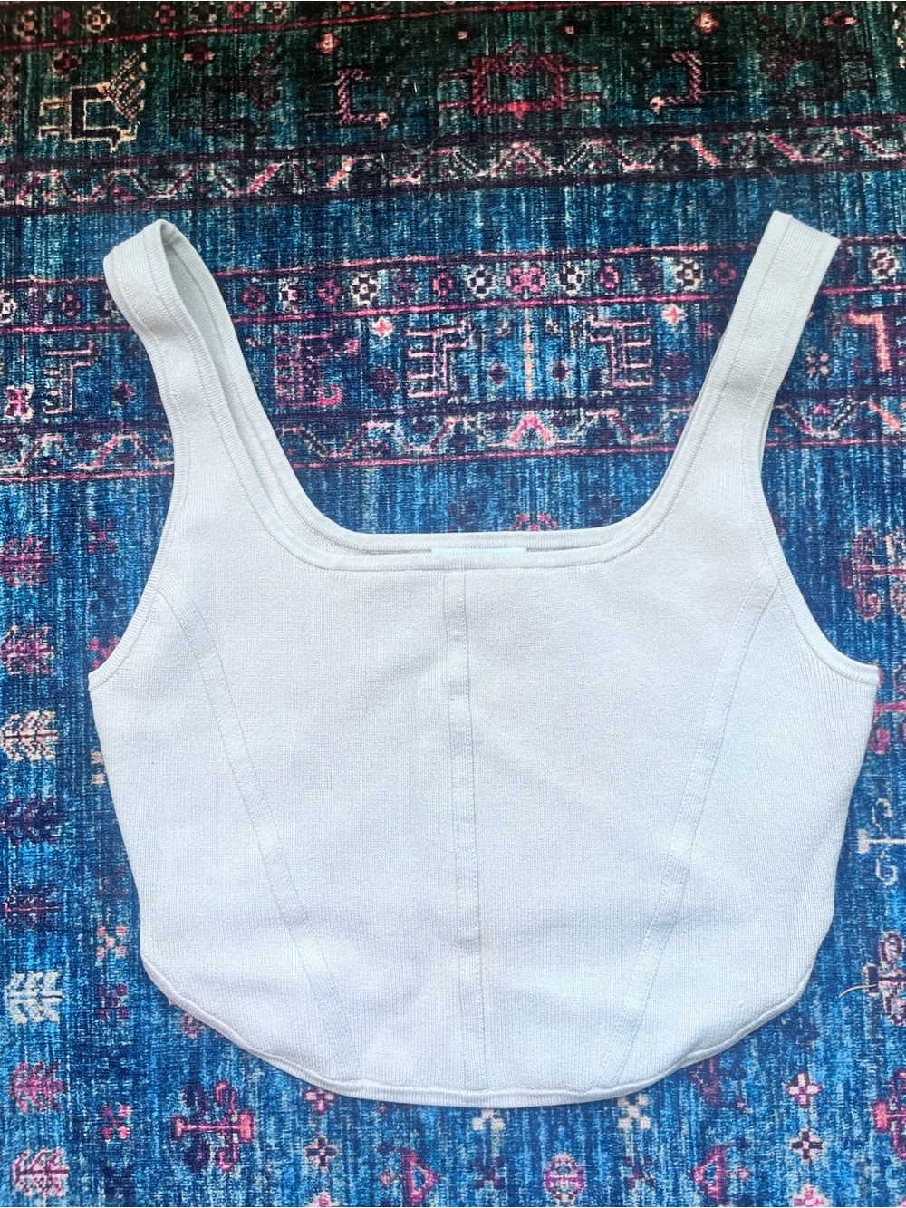 Babaton Aritzia Square Neck Crop Top